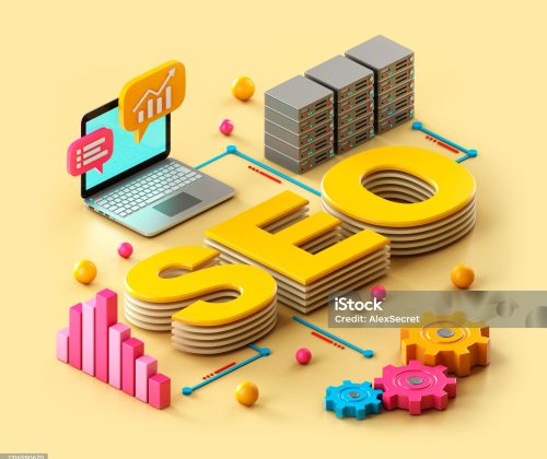 SEO concept. 3d illustration. SEO concept. 3d illustration.